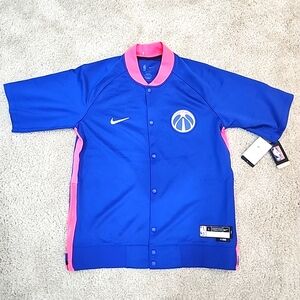 Large Tall Nike Washington Wizards City Edition Cherry Blossom Shooting Jacket
